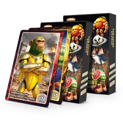 2Pack-Italian Brainrot Cards,Funny Brainrot Cards Rot Collection,Brainrot-Gifts,Featuring Characters Like Tralalero Tralala &Ballerina Cappuccina,Famous Fantasy Bizzare Animals Fun Illustrations-55pcs