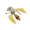 3D Metal Puzzle Insect Model Kit, 122PCS 3D Cyberpunk DIY Mechanical Glow Gear Bee Building Kit with Light Effect, Unique Desk Creative Art Decorations Gift for Adults view 1