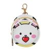 Cute Cartoon White Cat Newborned Boy Travel Pacifier Holder Portable Wristlet Wallet Key Holder, Baby Items Storage Container view 1