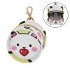 Cute Cartoon White Cat Newborned Boy Travel Pacifier Holder Portable Wristlet Wallet Key Holder, Baby Items Storage Container view 2