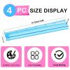 BaoBaJiu Mahjong Set with Push Rod - 4-Piece Acrylic Glitter Set - Mahjong Accessories, Suitable for Family Gatherings.(Blue+Clear) view 4
