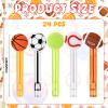 Jenaai 24 Pcs Sports Themed Bubble Wands Balls Shaped Bubble Wand Party Favors for Outdoor Summer Activity Cartoon Birthday Gifts Carnival Goody Bag Stuffers Wedding Supplies view 2