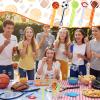 Jenaai 24 Pcs Sports Themed Bubble Wands Balls Shaped Bubble Wand Party Favors for Outdoor Summer Activity Cartoon Birthday Gifts Carnival Goody Bag Stuffers Wedding Supplies view 3