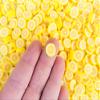 Large Polymer Clay Lemon Fruit Slices, Citrus Nail Art Slices, Faux Lemon Miniature Fruit, Kawaii Decoden Sprinkles for Resin Crafts (Container) view 1