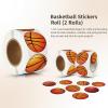 1000PCS Basketball Stickers Roll, Self-Adhesive Sports Ball Labels for Party Decor, Gift Seals, Team Events, Birthday Supplies, Waterproof & Vibrant Designs view 3
