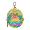 Colorful Christmas Tree Infants Baby Pacifiers Holder Case with Zipper and Clip Wallet Coin Bag, Neutral Baby Items view 1