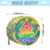 Colorful Christmas Tree Infants Baby Pacifiers Holder Case with Zipper and Clip Wallet Coin Bag, Neutral Baby Items view 3