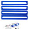 Axafazup 4PCS Mahjong Line Finder, Acrylic Mahjong Card Line Guide Rules Reader Helper Tracker Ruler Marker Strips, Blue Mah Jongg Accessories Gifts for Beginner Players view 1