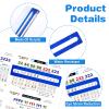 Axafazup 4PCS Mahjong Line Finder, Acrylic Mahjong Card Line Guide Rules Reader Helper Tracker Ruler Marker Strips, Blue Mah Jongg Accessories Gifts for Beginner Players view 3