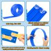 15Ft Flexible Race Car Track for Kids with Suction Cups Compatible with Hot Wheels and Diecast 1/64th Cars for Ages 3 & Up Blue Gray Orange Red Classic Long Rolls Up Portable Racetrack (Blue) view 2