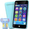 MOMILLA Kids Toys Phone with 3.97" Touchscreen, Toddler Toys Phone with Music Player Puzzle Games 16 GB Storage Kids Smart Phone for 3-8 Year Old, Christmas Birthday Gifts (Front Camera Only) view 1