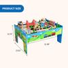 80 Pieces Wooden Kids Activity Playset with Tracks, 2-in-1 Train Table & Study Desk, Railway, Train & City Accessories, Gift for Toddler Boys Girls Ages 3+ view 4