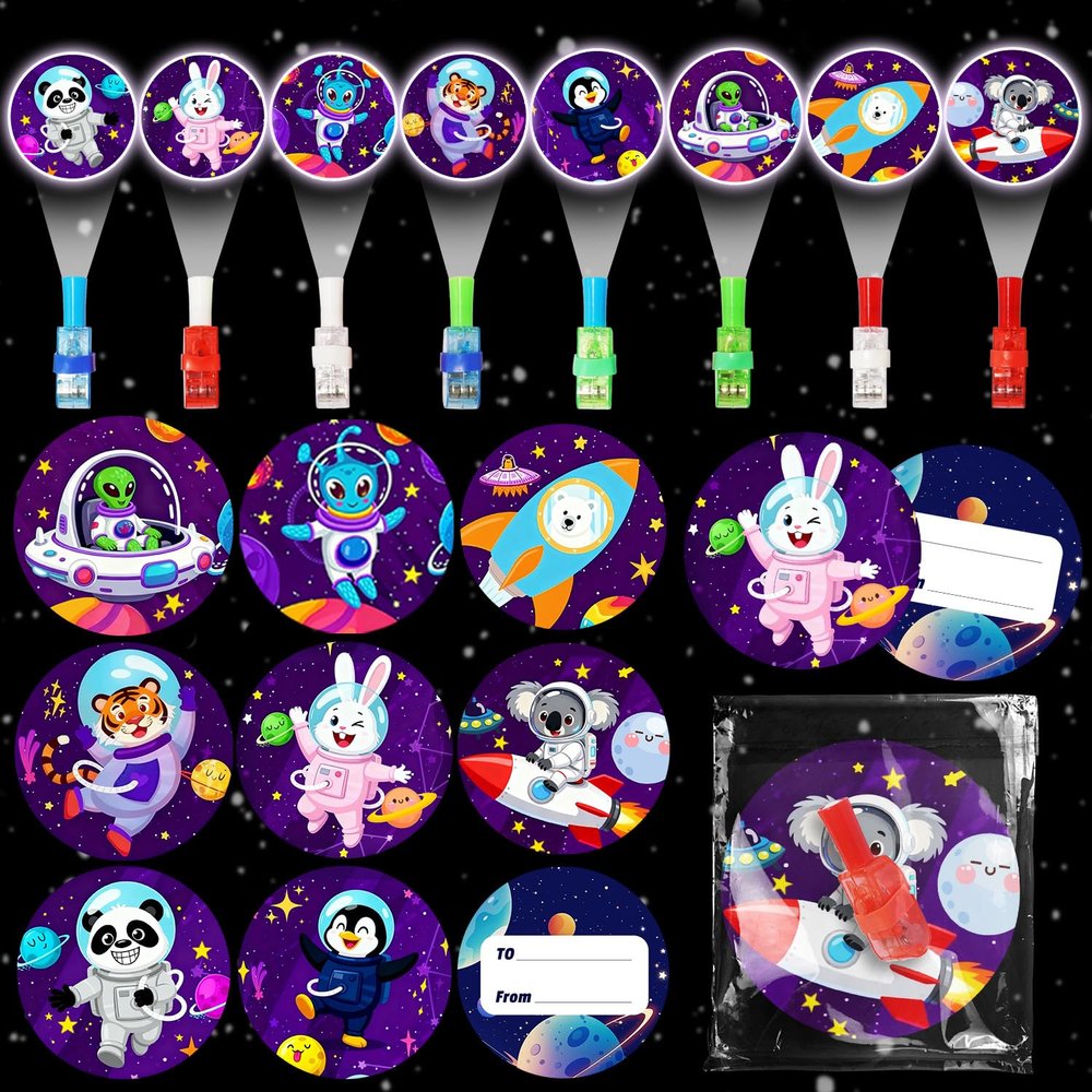 24 Pack Valentines Day Cards for Kids with LED Finger Lights, Classroom Valentines Day Gifts for Kids School, Valentines Glow Toys for Kids School Classroom Exchange Valentines Day Party Favors Gifts