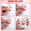 24Set Gemstone Rock Valentines DIY Cards for Kids Gem Valentine Cards Valentines Day Gifts for Kids Heart Shape Crystals Slang Funny Greeting Exchange Gifts for Boys Girls School Class Party Favor view 3