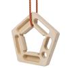 2Pack Climbing Hangboard Rock Climbing Training Wood Brown Strengthen Fingers and Grip Home Gym Outdoor Portable Training Tool view 3