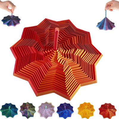 3D Printed Expanded Sensory Fidget Star,Fractal Fidget Hexagon with Handles,Relieves Stress,Improves Concentration,Good Gift for Holiday,Christmas,Birthday (#F,S)