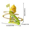 Musical Duck Toy, Electric 12-Duck Climbing Stairs Toy, Racer Track with Music, Music and LED Flashing Lights Funny Game for Boys Girls Hand-Eye Coordination Developmental Play view 3
