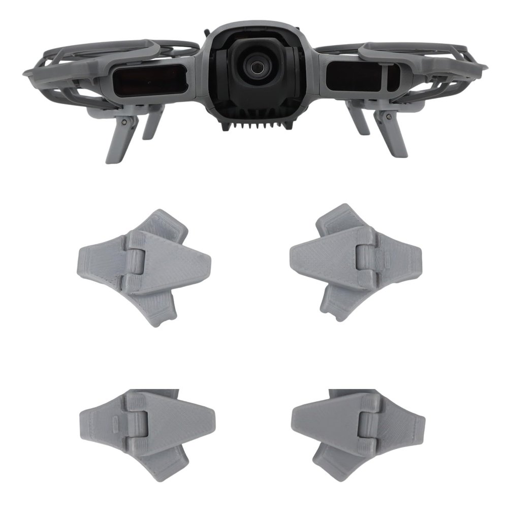4PCS Landing Gear for DJI NEO 2, Height-Increasing Tripod Foldable Quick Release Extension Landing Legs Protector Kit Extended Leg Feet Bracket for Neo 2 Drone Accessories (Gray)