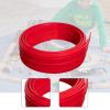 TTETTZ Flexible Track Kids Toy DIY Fun Easy to Storage Lightweight Gift Multipurpose Bendable, Red, 4m view 2