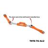 Aluminum Alloy Front Steering Links for Vanquish 1/10 H10 Optic Kit-VPS09027 Upgrades - Orange view 2