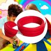 TTETTZ Flexible Track Kids Toy DIY Fun Easy to Storage Lightweight Gift Multipurpose Bendable, Red, 5m view 2