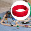 TTETTZ Flexible Track Kids Toy DIY Fun Easy to Storage Lightweight Gift Multipurpose Bendable, Red, 5m view 4