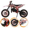 50cc Dirt Bike for Kids 8-14, 2-Stroke Gas Powered Mini Dirt Bike, 330LBS Max Load Off-Road Motorcycle with Front & Rear Disc Brakes, Dirtbike for Boys and Girls (Red) view 1