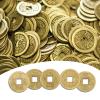 100 Pcs Chinese Feng Shui Coins, I-Ching Coins Collection with 5 Ancient Qing Dynasty Styles, Chinese Coins for Good Luck Fortune Wealth, Chinese New Year Lucky Coins Decorations view 2