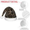 DRTGEDS Boho Gold Lotus Flowers Christmas Hat For Kids, Multi-Use Santa Hat For Parties And Festive Events view 4