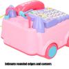 Aqur2020 Educational Phone Toy for Kids with Light Music Effect for Kids Ages 18 Months and Up. Plastic Phone Toys (Pink) view 3