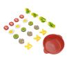 Aqur2020 Wooden Vegetable Cooking Set, Educational Kitchen Play Toy, 21 Pieces, Wood and Density Board view 2