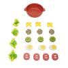Aqur2020 Wooden Vegetable Cooking Set, Educational Kitchen Play Toy, 21 Pieces, Wood and Density Board view 3