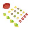 Aqur2020 Wooden Vegetable Cooking Set, Educational Kitchen Play Toy, 21 Pieces, Wood and Density Board view 4