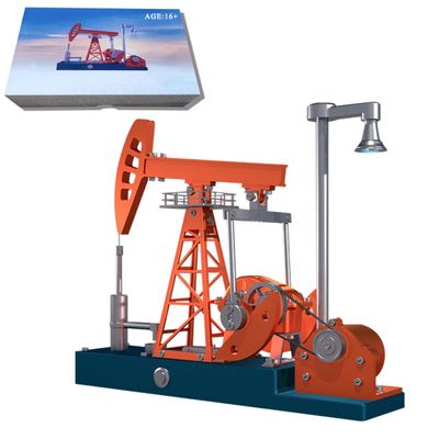 3D Metal Model Kits DIY Pumping Unit Model Puzzle Kit 219 Pieces Oil Pump Working Assembly Kit Desktop Decoration Science Education Gift