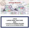 AZSYYQC Mahjong Cards 2025Mah Jong Cards 2025 Official Revision American - Large Print, 4-Pack (4pcs) view 2