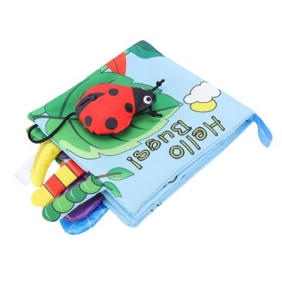 Aqur2020 Interactive Soft Cloth Book, 3D Design, Lightweight and Portable, Early Learning for Babies
