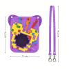 Silicone Cover Case for Bitzee Dissinney Interactive Toy Digital Pet, Protective Case for Virtual Electronic Pets with Lanyard (Purple) view 2