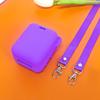Silicone Cover Case for Bitzee Dissinney Interactive Toy Digital Pet, Protective Case for Virtual Electronic Pets with Lanyard (Purple) view 4
