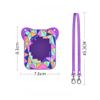 Silicone Cover Case for Bitzee Magicals Interactive Toy, Protective Case for Virtual Electronic Pets with Lanyard (Purple) view 2