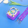 Silicone Cover Case for Bitzee Magicals Interactive Toy, Protective Case for Virtual Electronic Pets with Lanyard (Purple) view 3