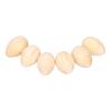 Aqur2020 Wooden Egg Shakers, 6 Pack, Zelkova Material, Mellow Sound Rattle for Rhythm Training, Babies and Toddlers view 1