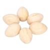 Aqur2020 Wooden Egg Shakers, 6 Pack, Zelkova Material, Mellow Sound Rattle for Rhythm Training, Babies and Toddlers view 2