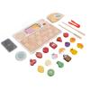 Aqur2020 Wooden Fruit Food Toy, Educational Toy for Kids, Sturdy Design, 23 Pieces, Colorful Beads, Fine Motor Skills Development view 1