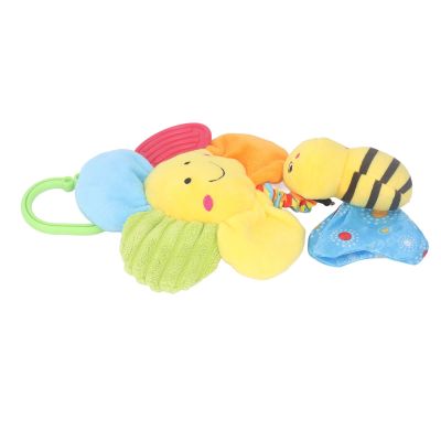 Aqur2020 Baby Flower Hanging Musical Toy, Plush Soft Sounds Pull Toy with Bee Decor, Early Educational for Color Knowledge