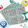 Bingo Paper Sheets  4 Faces, 8" x 8"  Pack of 750 Disposable Bingo Cards  Recyclable Dauber Paper for Seniors, Adults & Community Events (Olive) view 4