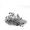 3D Printed Foldable Snow Leopard Figure  Relaxing Desk Toy  Flexible Articulated Model  Office Gift Idea  Black & White Jungle Cat  Cool Animal Decoration 8 INCH view 3