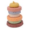 Aqur2020 Baby Sensory Stacking Rings, Colorful Educational Building Toy, Plastic Stacking Blocks, 6 Rings with Pumpkin Shape, for Babies and Toddlers view 1