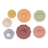 Aqur2020 Baby Sensory Stacking Rings, Colorful Educational Building Toy, Plastic Stacking Blocks, 6 Rings with Pumpkin Shape, for Babies and Toddlers view 2