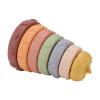 Aqur2020 Baby Sensory Stacking Rings, Colorful Educational Building Toy, Plastic Stacking Blocks, 6 Rings with Pumpkin Shape, for Babies and Toddlers view 3
