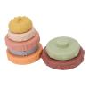 Aqur2020 Baby Sensory Stacking Rings, Colorful Educational Building Toy, Plastic Stacking Blocks, 6 Rings with Pumpkin Shape, for Babies and Toddlers view 4